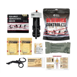 Kit de control de sangrado individual RHINO RESCUE, kit de trauma IFAK, kit de repuesto de primeros auxilios militares